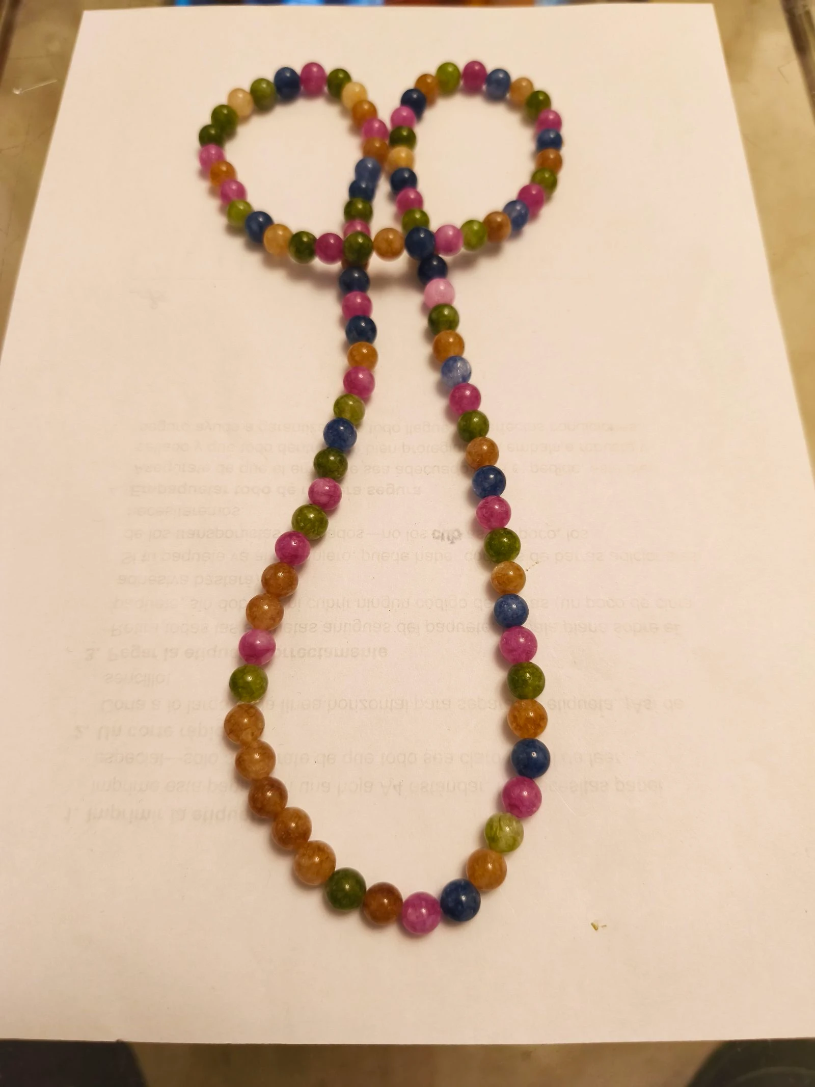 Colar ágata multicolor com 80 centímetros – photo 5